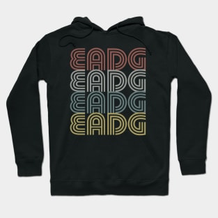 Bass Player Gift - EADG 4 String Bass Guitar Retro Hoodie